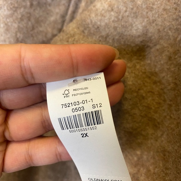 NEW Old Navy Oversized Soft-Brushed Shacket / Plus Size / 2X / Brown Tan - Picture 5 of 11